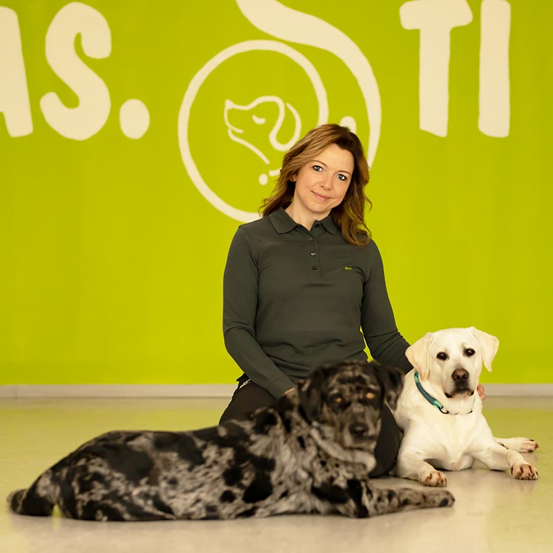 Stefanie Gramann mit Yago und Tarja